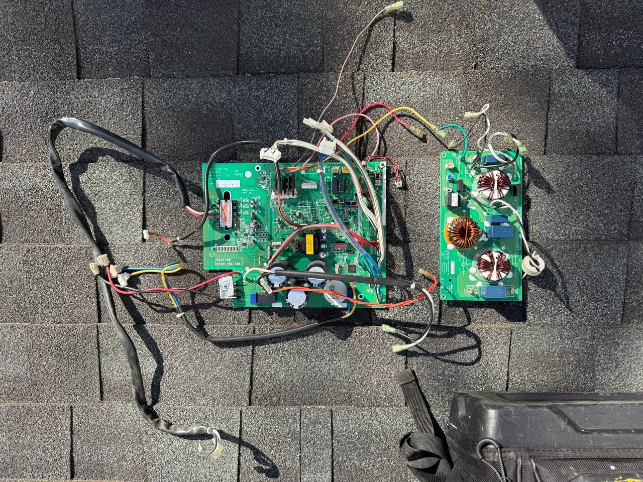 Condenser PCB main board close-up