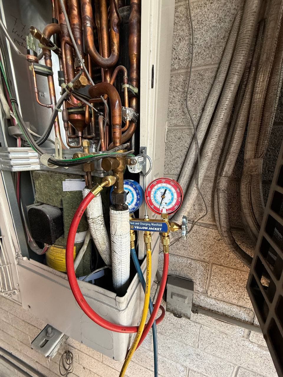 Mitsubishi ductless split system after flare repair