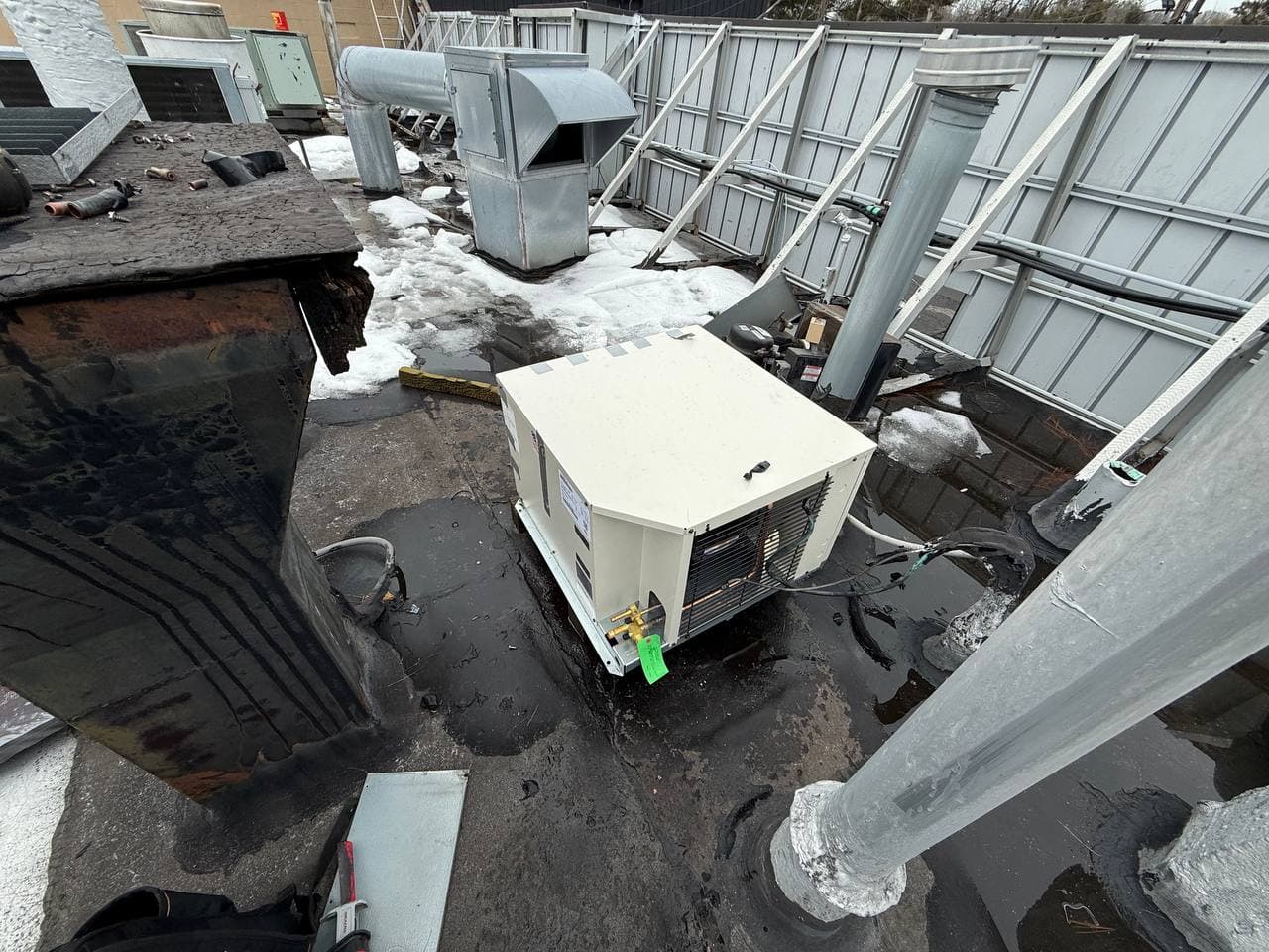 Commercial refrigeration condenser in Long Island City